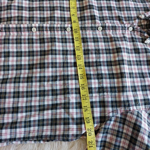 J. Crew Men's Plaid 100% Cotton Buttons Up Long Sleeve Shirt Siz M - Picture 4 of 7